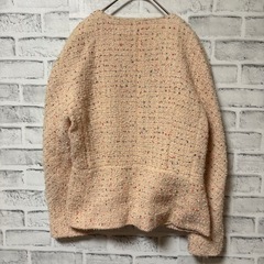 MaxMara ノーカラーツイードジャケット　の画像