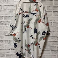 鶴柄アロハシャツの画像