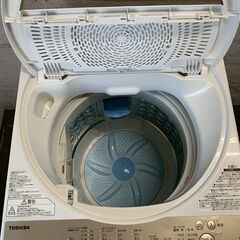 【TOSHIBA】 東芝 縦型洗濯機 AW-6G8 6kg 2019年製 ホワイト 全自動電気洗濯機 動作確認済み 生活家電 A0433の画像