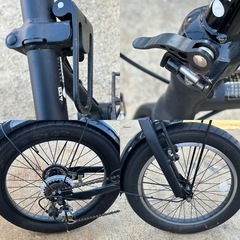 太タイヤ　折りたたみ自転車の画像
