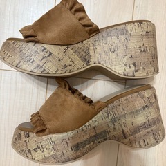 レディース　厚底サンダルの画像