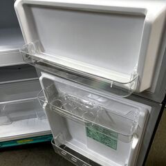 ⑳【税込み】2024年製 ヤマダオリジナル 87L 2ドア 冷蔵庫 REFAGE YRZ-C09LK ブラック 小型 コンパクト【PayPay使えます】の画像