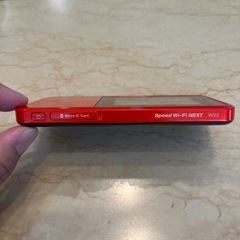  au WiMAX 2+ Speed Wi-Fi NEXT W03 オレンジ（赤系）ポケットWi-Fi 本体のみの画像
