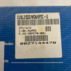 【ASUS】 CUSL2 Motherboard マザーボード 基板 533 WOA 6P2C-U Intel 815E 2CNR Slot ATA100 A0436の画像