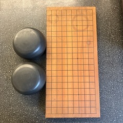 T2509-243 囲碁セット 木製囲碁盤 囲碁石 キズ汚れ有りの画像