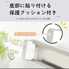 排気口カバー　コンロカバー　伸縮　ステンレス製の画像