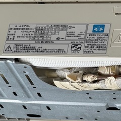 【受付終了】富士通ゼネラル2011年製エアコン（室外機付き）の画像