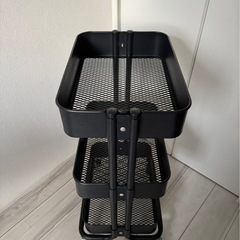 【即取引優先】IKEA イケア　RÅSKOG ロースコグ ワゴン　ブラック の画像