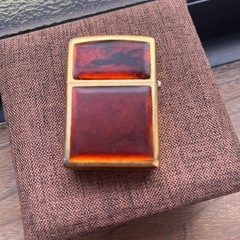 Zippo ゴールド×べっ甲の画像