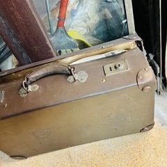 古い革バッグの画像
