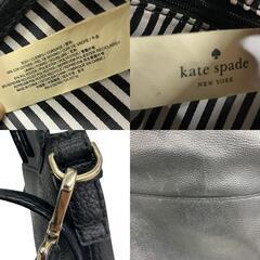 186001 現状品 Kate Spade ケイトスペード Kate spade ショルダーバッグ ブラック レザー レディース [1000023933612]の画像