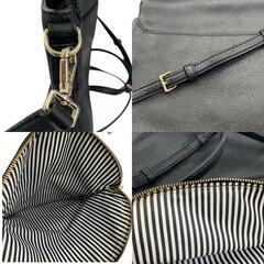 186001 現状品 Kate Spade ケイトスペード Kate spade ショルダーバッグ ブラック レザー レディース [1000023933612]の画像