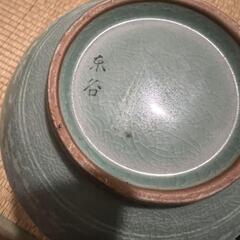 韓国陶窯　金正黙　花器　箱付きの画像