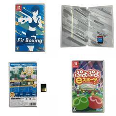 186000 現状品 Nintendo 任天堂 ニンテンドウ Nintendo Switch ソフト パワプロ フィットボクシング　ぷよぷよeスポーツ 3点まとめ売り [0000000000241]の画像