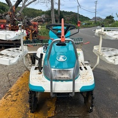 クボタ 田植機 4条植え パワステ　6馬力 4WD 乗用型　田んぼ　水田 JC4A あぜぎわクラッチ　ガソリン 農機具 田植え機 宮崎 簡易始動動画ありの画像