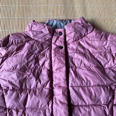 ダウンベスト、L、くすみピンクの画像