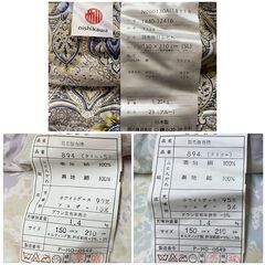 未使用保管品　高級羽毛掛け布団　シングル　西川の画像
