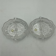 【昭和レトロ】ミニバスケット　２個セット　ガラス製　HOYAの画像