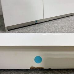 パモウナ キッチンボード 幅100 ソフトクローズ ホワイト 白 レンジ台 食器棚 ハイタイプ ダイニング 収納 中古家具 店頭引取歓迎 R10074の画像