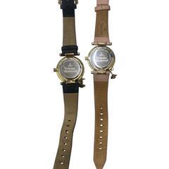 186000 現状品 Vivienne Westwood ヴィヴィアンウエストウッド Vivienne Westwood 腕時計（クォーツ） VV006BKGD・VV006PKPK  ブラック レディース ２点まとめ売り [0000000000261]の画像
