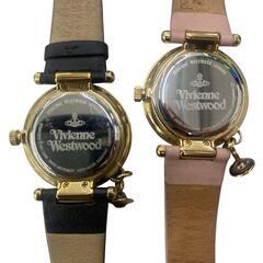 186000 現状品 Vivienne Westwood ヴィヴィアンウエストウッド Vivienne Westwood 腕時計（クォーツ） VV006BKGD・VV006PKPK  ブラック レディース ２点まとめ売り [0000000000261]の画像