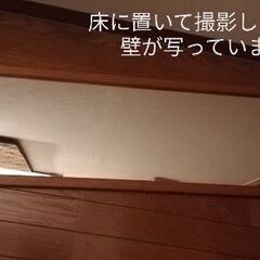 木製枠ミラー　壁掛け用フック付き　姿見の画像