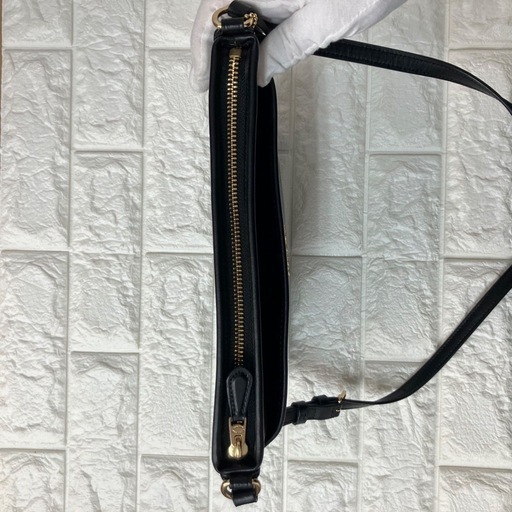 美品　COACH コーチ ショルダーバッグ シグネチャー レザー　ブラウン 茶　レディース
