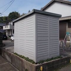 現状なので格安提供　ヨド大型物置の画像