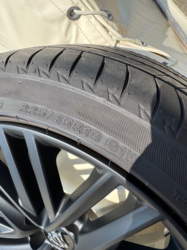 トヨタ　220クラウン　タイヤホイール4本　美品