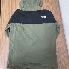 THE NORTH FACE ザノースフェイス エニータイムウィンドフーディ NP72070 オリーブ×ブラック パーカー 薄手 軽量 L ナイロン100% アウトドア カジュアル ウィンドブレーカー フード付きの画像