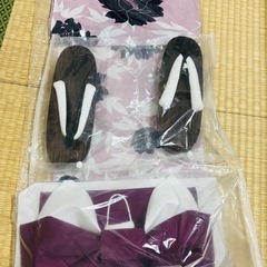 未使用　GRL 浴衣、帯、下駄3点セットの画像