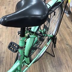 【ジャングルジャングル広陵店】自転車　ママチャリ　緑　26インチ