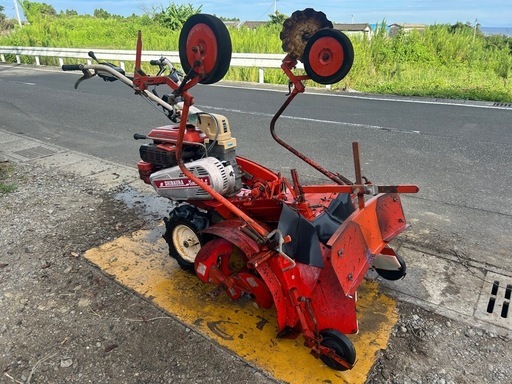 シバウラ マルチ管理機 マルチャー仕様  8馬力 畝立 マルチ ビニール ロータリー 成型機 丸畝　芋　甘藷　タバコ　ビニール張り　宮崎　簡易始動動画あ り