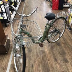 【ジャングルジャングル広陵店】自転車　ママチャリ　水色　27イン...