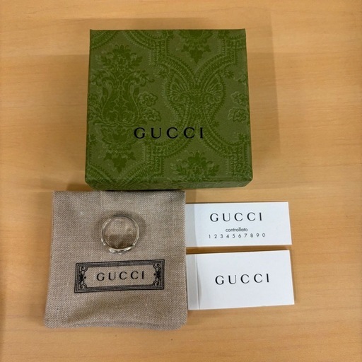 GUCCI グッチ リング アクセサリー インターロッキング リング GG ダブルG ユニセックス 925 17 箱あり 5.8g
