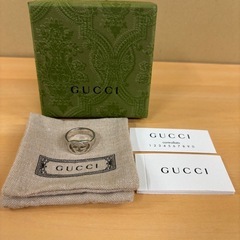GUCCI グッチ リング アクセサリー インターロッキング リング GG ダブルG ユニセックス 925 17 箱あり 5.8gの画像