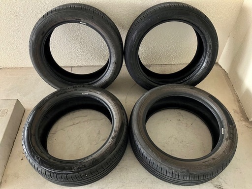 ※交渉中 中古タイヤ 215/50r18 タイヤ ダンロップ エナセーブ EC300プラス 4本セット ヤリスクロス 中古 18インチ