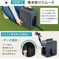 未使用フルカバーホースリール　蛇口アダプター付の画像