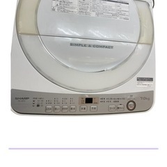 SHARP　洗濯機の画像