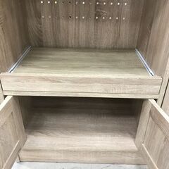 【ジャングルジャングル石川金沢店】  レンジ台 木目調/ナチュラル W88×D40×H83 クリーニング済み												の画像