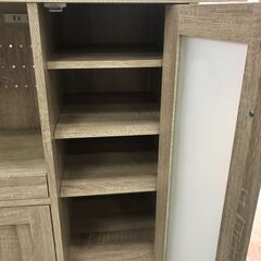 【ジャングルジャングル石川金沢店】  レンジ台 木目調/ナチュラル W88×D40×H83 クリーニング済み												の画像