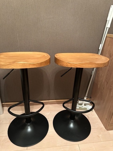 カウンターテーブル　カウンターチェア×2