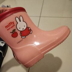 まとめ買い無料　15cm　雨靴　レインブーツ　ミッフィーの画像