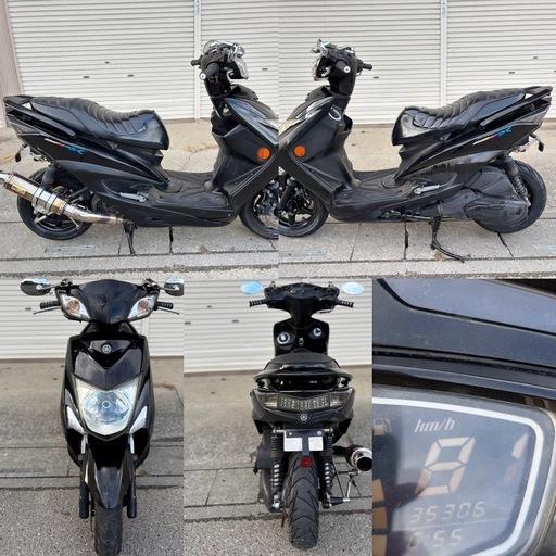 ⭐️3型.シグナスX125SRカスタム⭐️バッテリー・プラグ・グリップなど