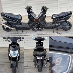 ⭐️3型.シグナスX125SRカスタム⭐️バッテリー・プラグ・グリップなど新品交換⭐️125cc原付二種スクーター⭐️の画像