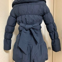 C最終処分大セール！モテコーデ！ネイビー ミドル丈 コートの画像