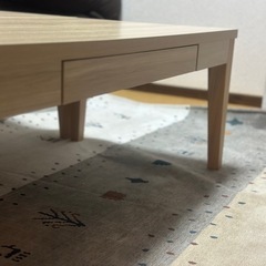「美品」ホームコーディ　引出し付センターテーブル　１台の画像