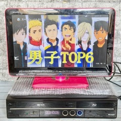シャープ「BD-HDV22」VHS・Blu-ray・HDD一体型レコーダーの画像
