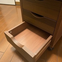 デスクワゴン 引き出し 6段  キャスター付き サイドチェスト (美品)の画像