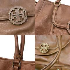 186005 現状品 Tory Burch トリーバーチ TORY BURCH ハンドバッグ　ショルダーバッグ　2WAY ブラウン レザー レディース [0000000000297]の画像